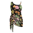 thumbnail image 6 of POLERO Girls' One-Piece Swimsuit with Mesh Cover Skirt - Watercolor Tropical Floral & Butterfly Print - Quick Dry Bathing Suit for Beach Vacation, 7-18 Years, 6 of 10