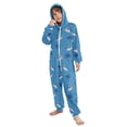 thumbnail image 5 of Sunglasses Shark Palm Tree One Piece Pajamas Soft Jumpsuit Cozy Sleep and Play Romper Zipper and Pockets 7T-8T, 5 of 8