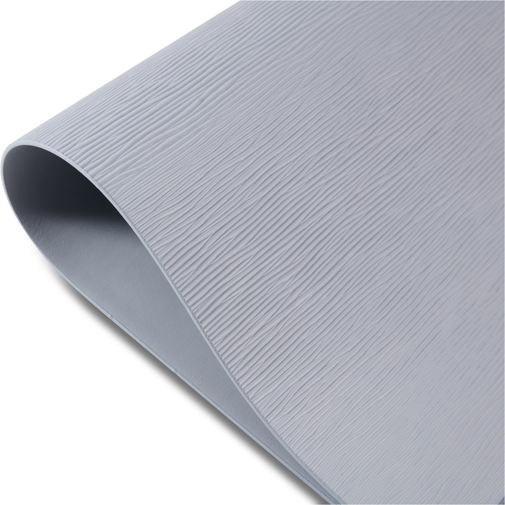 Ala Carte by Dainty Home Ridges Textured Faux Leather Placemats – Set of 4, Reversible, Non-Slip, Washable, Heat & Tear Resistant – 12x18 in Dining Table Mats
