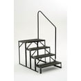 thumbnail image 1 of Stromberg Carlson Entry Step EHS-103-R Econo Porch; 3 Manual Folding Steps; 27 Inch Width x 9 Inch Depth; With 7 Inch Rise; Square Edge Steps With Cut-In Step Tread; Black; Not Illuminated; Lockable, 1 of 2