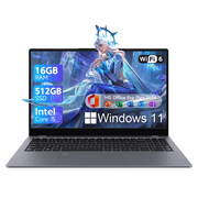 RNRUO 15.6" Windows 11 Laptop, 16GB DDR4 512GB SSD, Intel Core i5 1240P with 12 Core Up 4.4GHz, Fingerprint Backlit KB WiFi 6, BT5.2, Windows 11 Laptop for Business, Student, Light Gaming