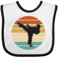 thumbnail image 3 of Inktastic Karate Martial Arts Silhouette Boys or Girls Baby Bib, 3 of 4