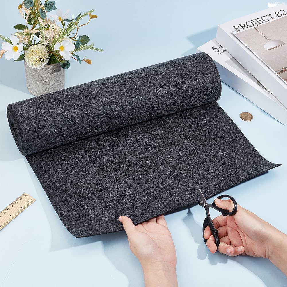 118x15.7inch Felt Roll Gray Craft Felt Fabric 2mm Thick Nonwoven Felt Roll for DIY Arts & Crafts Patchwork Sewing Deocoration GrayDIY