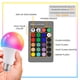 thumbnail image 2 of Bombilla que cambia de color con control remoto, bombilla LED multicolor regulable E27 de 9W, función de memoria, bombillas RGB de color (paquete de 2), 2 of 5