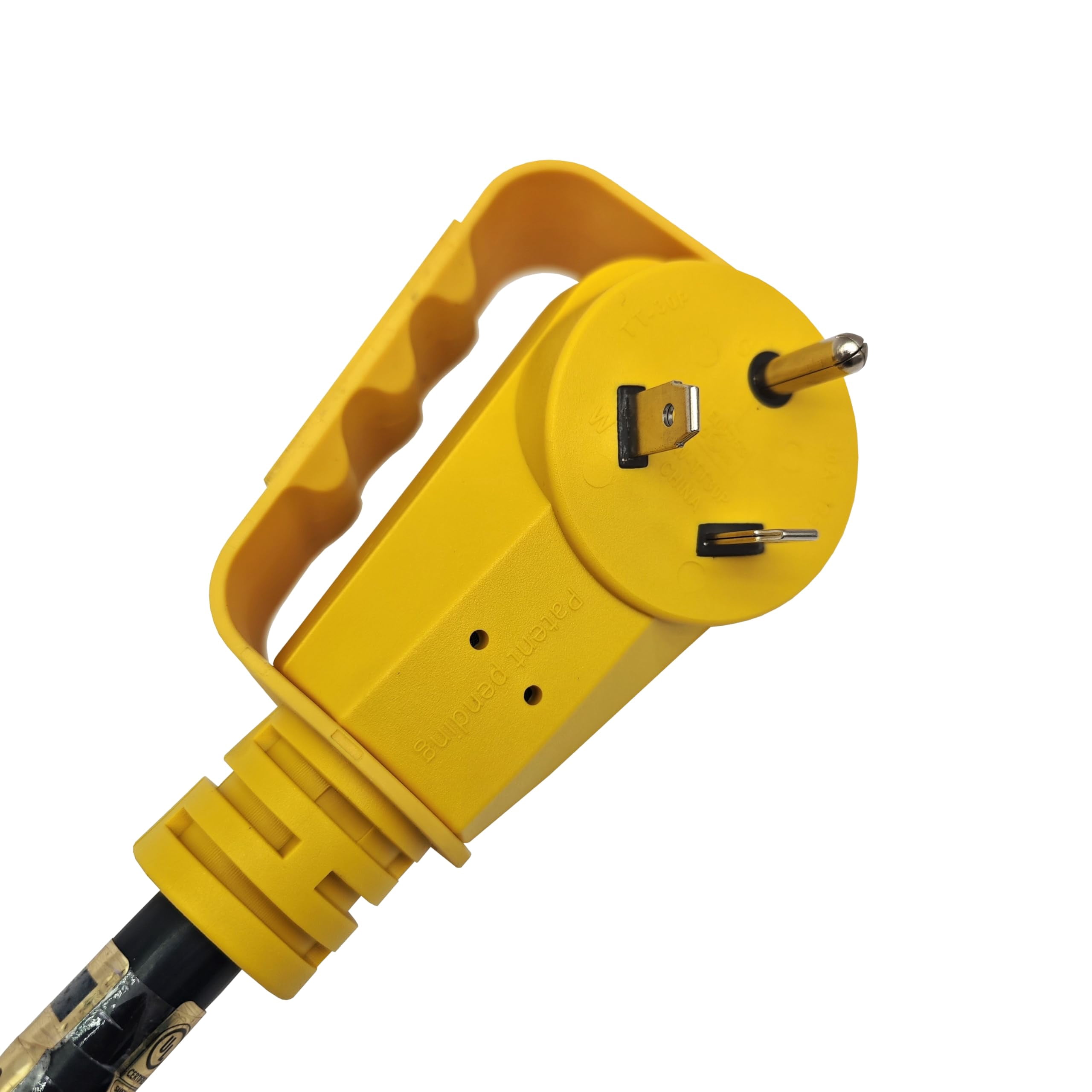 Parkworld 64828 NEMA TT-30 Male RV 30A Replacement Plug with Power Cord, UL Listed (25FT)