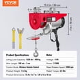 thumbnail image 3 of Polipasto eléctrico inalámbrico VEVOR 600 kg 110 V con mando a distancia, 3 of 7