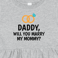 thumbnail image 4 of Inktastic Daddy Will You Marry My Mommy with Rings for Proposal Girls Baby Dress, 4 of 5