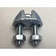 thumbnail image 2 of Abrazadera de cuerda de alambre de 1/8 de pulgada, paquete de 36 chapadas en zinc - Clip de cuerda de alambre - Abrazaderas de cable de alambre - Yardware, etc., 2 of 5