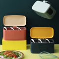 thumbnail image 4 of MesaSe Boîte à Épices de Cuisine Bonne Étanchéité Multi-Compartiments avec Poignée de Couvercle Visible Anti-Poussière Grande Capacité Sel Poivre Récipient à Condiments Accessoires de Cuisine, 4 of 8
