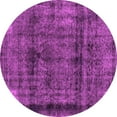 thumbnail image 1 of Ahgly Company Indoor Round Abstract Pink Modern Area Rugs, 8' Round, 1 of 4