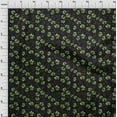 thumbnail image 4 of oneOone Cotton Poplin Twill Dark Green Fabric Floral Retro Sewing Material Print Fabric By The Yard 56 Inch Wide, 4 of 5