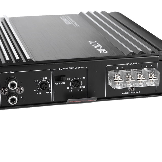 Amplificador de potencia amplificador de potencia de aleación de aluminio de 12 V 400 W para camiones SUV vehículos recreativos automóviles ANGGREK Otros