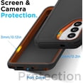 thumbnail image 6 of For Samsung Galaxy S26 Case, 3-in-1 Rugged Shockproof Protective Cover with Hard Shell and Soft Rubber Bumper, Drop Protection Armor, Orange, 6 of 6