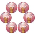 thumbnail image 3 of Coolnut 1PC Place Mats Ice Cream Pink Round Placemat Heat-Resistant Placemats Dining Table Mat Circle Shape 15.4" for Kitchen/Dinner/Party/Restaurant Home Decor Gifts, 3 of 7