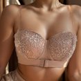 thumbnail image 5 of Ltctricy Women's Strapless Bras Front Closure Lace Full Coverage Supportive Push up Tube Bralettes Seamless Bandeau Bras, 5 of 7