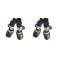 thumbnail image 3 of Methold 4 piezas de zapatos cálidos reflectantes para mascotas, botas para la lluvia y la nieve, conjunto de calcetines, buena elasticidad, amor negro S 2piezas, 3 of 6
