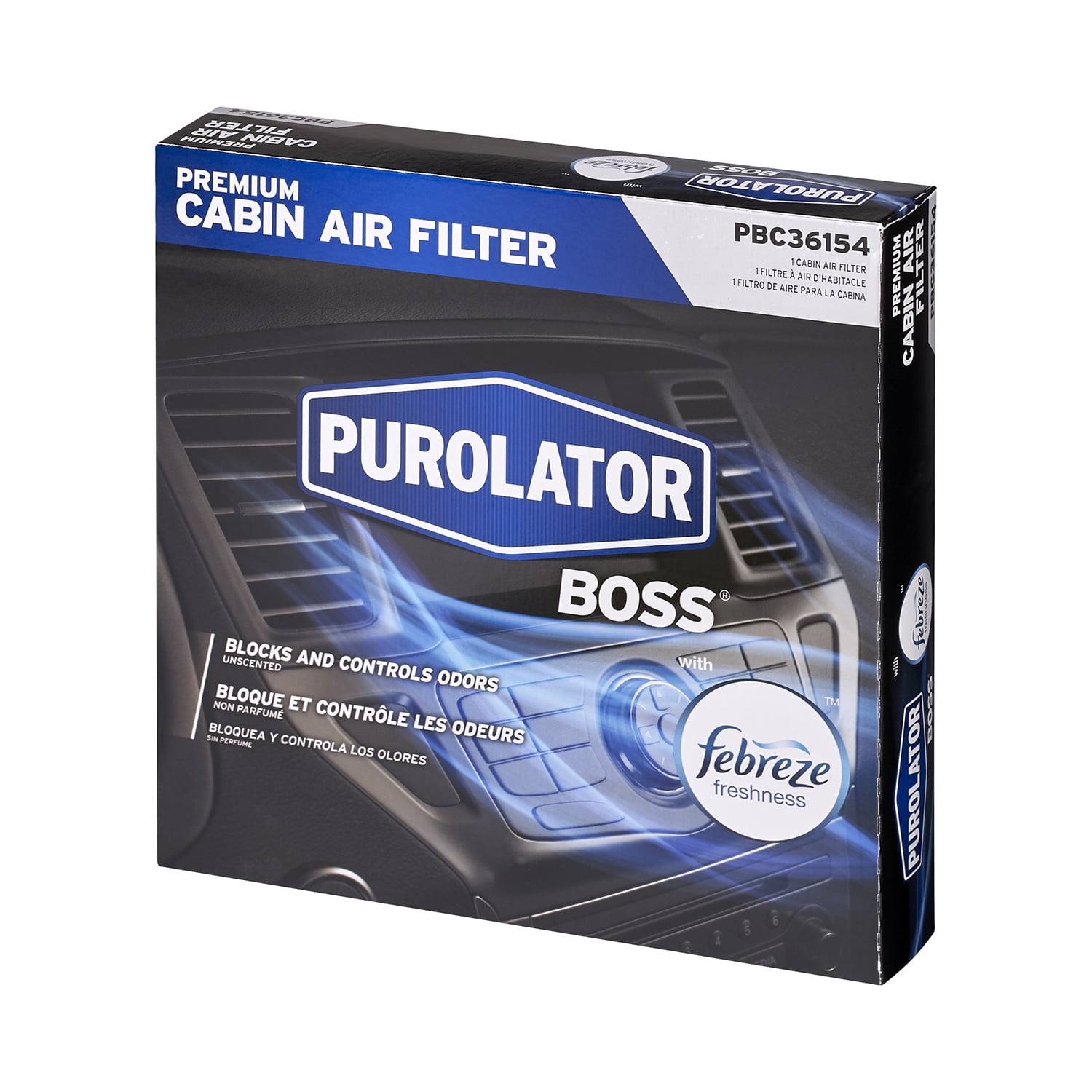 Purolator Cabin Air Filter with Febreze Freshness Purolator BOSS PBC36154 for Chevrolet