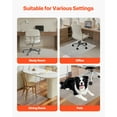 thumbnail image 2 of VEVOR Chair Mat, 36 x 48-inch Transparent Office Chair Mat for Hard Floors, Floor Protector for Rolling Chairs, Non-Slip & Easy to Clean, Smooth Glide Under Desk Rug for Home Office (Rectangular), 2 of 9