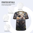 thumbnail image 3 of KLL Cute Fat Ball Branch for Men's Baseball Shirts,Short Sleeve Casual Shirts Button Down Shirt for Men Beach Summer Wedding Shirt-4X-Large, 3 of 7