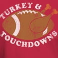 thumbnail image 3 of CafePress - Thanksgiving Turkey And Touchdowns T Shirt - Men's Classic Graphic Cotton T-Shirt, 3 of 4