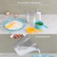 thumbnail image 2 of Juego de tazas y cucharas medidoras de 9 piezas, tazas medidoras de plástico con embudo líquido para cocinar en la cocina Feliz Sencillez, 2 of 5