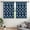 Football Outline Blue, variant on Football Outline Blue Pattern Blackout Curtains,Triple Weaved Fabric,Thermal Insulated,Room Darkening,Grommet Top,2 Panels,42x45in(107x114cm)