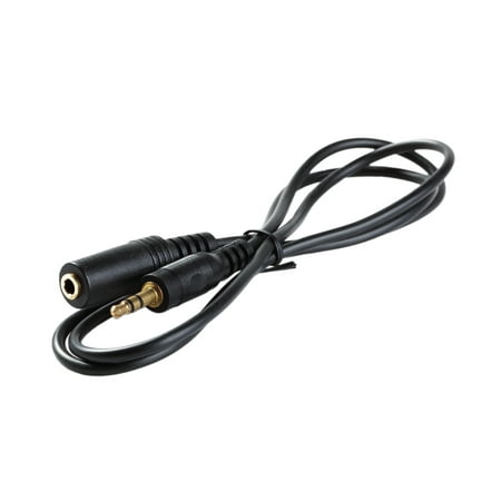 3ft 1/8" 3.5mm stereo audio headphone cable extension cord m to f mp3 aux