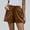 Brown, variant on TAGOLD Womens Summer Summer Shorts Pants,Women's Loose Wide Leg Pants High Waist Straight Pants Casual Cotton Linen Shorts