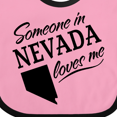thumbnail image 4 of Inktastic Someone in Nevada Loves Me Boys or Girls Baby Bib, 4 of 4