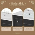 thumbnail image 4 of 36" Bathroom Vanity with Sink, Bathroom Vanities, FreeStanding Vanity Set with 4 Drawers, Solid Wood Frame Bathroom Cabinet (Black), 4 of 7