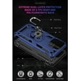 thumbnail image 4 of Funda Sumao para iPhone 13 Pro con anillo, fina, de silicona líquida, de grado militar, a prueba de golpes, color azul, 4 of 8