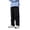 Black@GC@, variant on CONZONE Kids Boys Baggy Cargo Pants Wide Leg Workout Pants for Child Elastic Waist Lightweight Fall Winter Athletic Jogger Pants with Pockets