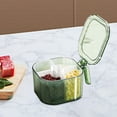 thumbnail image 1 of CNKOO Seasoning Box 4 Grids Dustproof Easy to Refill Spice Dispenser Condiment Container for Sugar Restaurant Dining Room Home Clear, 1 of 10