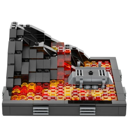 MOOXI Movie Stars Wars Revenge of The Sith Duel on Mustafa Building Set,OBI-Wan Kenobi VS Anakin Skywalker Creative Building Blocks Toy Kit(312pcs)