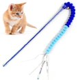 thumbnail image 1 of Cat Wand Toy Plush Interactive Creative Cat Teaser Stick Toy Kitten Play Wand, 1 of 10