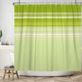thumbnail image 5 of Tchckioa Waterproof Hooks Shower Curtain,60x72 Inch Bath Curtain for Bathroom Decor,Sage Green Striped, 5 of 6