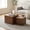 Walnut, variant on Walnut Nesting Coffee Table Set - 2-Piece Modern Wood Grain Cube Tables