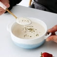 thumbnail image 4 of 2PCS Ceramic Bowl Professional Simple Non-slip Rice Bowl Soup Bowl Dessert Bowl, 4 of 10