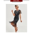 thumbnail image 4 of 1920s Vintage Dress Summer Fringe Beaded Great Gatsby Flapper Evening Dress Party Cocktail Prom, 4 of 7