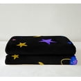 thumbnail image 3 of YST Star Throw Blanket Planet Blankets for Boys Girls Purple Gradient Fleece Blanket Outer Space Universe Themed Fuzzy Blanket Kids Galaxy Starry Sky Decor Sherpa Blanket 30“x40", 3 of 6