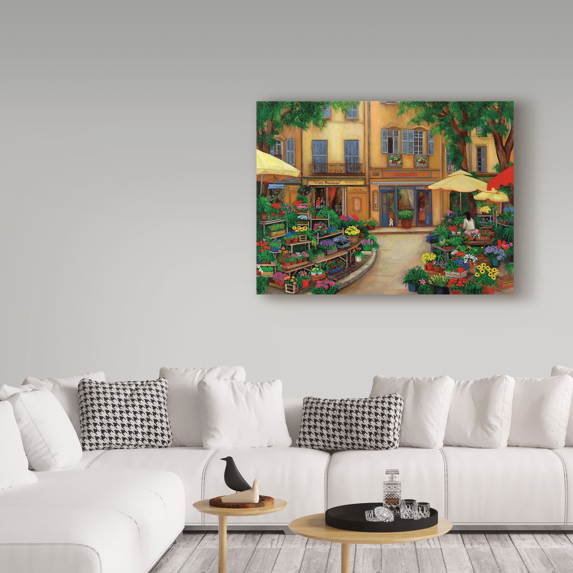 Trademark Fine Art 'Flowers In Aix' Canvas Art by Betty Lou