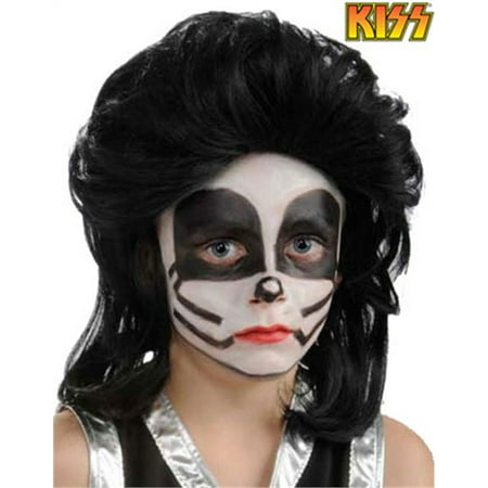 Child Kiss Peter Criss The Catman Costume Rock Star Wig