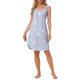 thumbnail image 2 of INSPIRAR CHIC Camisón de Mujer Sin Mangas Ropa de Dormir Impresa Camisetas de Cuello Redondo Vestidos de Dormir con Tirantes Anchos y Bolsillos S Gris Estrellas, 2 of 6