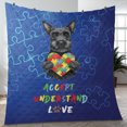 thumbnail image 4 of Autism Awareness Scottish Terrier Accept Understand Love Quilt Blanket Scottie Dog Lover Gifts Cozy Comforter Throw Blanket - 12003, 4 of 5