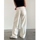 thumbnail image 4 of Pantalones vaqueros de pierna ancha for mujer, de talle bajo, holgados, pierna recta, pantalones de mezclilla for novio, pantalones vaqueros sueltos casuales, estilo niña Y2K, 4 of 5