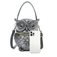 thumbnail image 2 of Artistic 3D Owl Carved Women's Messenger Bag PU Shoulder Bags Handbag, 2 of 19