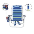 thumbnail image 3 of Ultimate Heavy Duty Aluminum Folding Backpack Beach Chair for Adults | Lay Flat, 5 Reclining Positions | Removable Insulated Cooler Pouch | 300 lbs Weight Capacity, 3 of 8