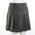 thumbnail image 2 of KOMOO Women High Waisted Pleated Skater Teen Girls A-line Short Mini Skirt Tennis School Skirt Uniform with Lining Shorts, 2 of 8