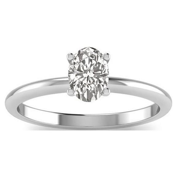 Pascollato Jewelry Oval Cut Solitaire Cubic Zirconia Engagement Cz Ring