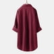 thumbnail image 4 of Blusa de trabajo con botones para mujer: camisa lisa de manga larga, poliéster, cuello en V abotonado, bolsillo en el pecho, estilo informal de negocios, tallas S-XXXL, contorno de pecho 114-144 cm., 4 of 4